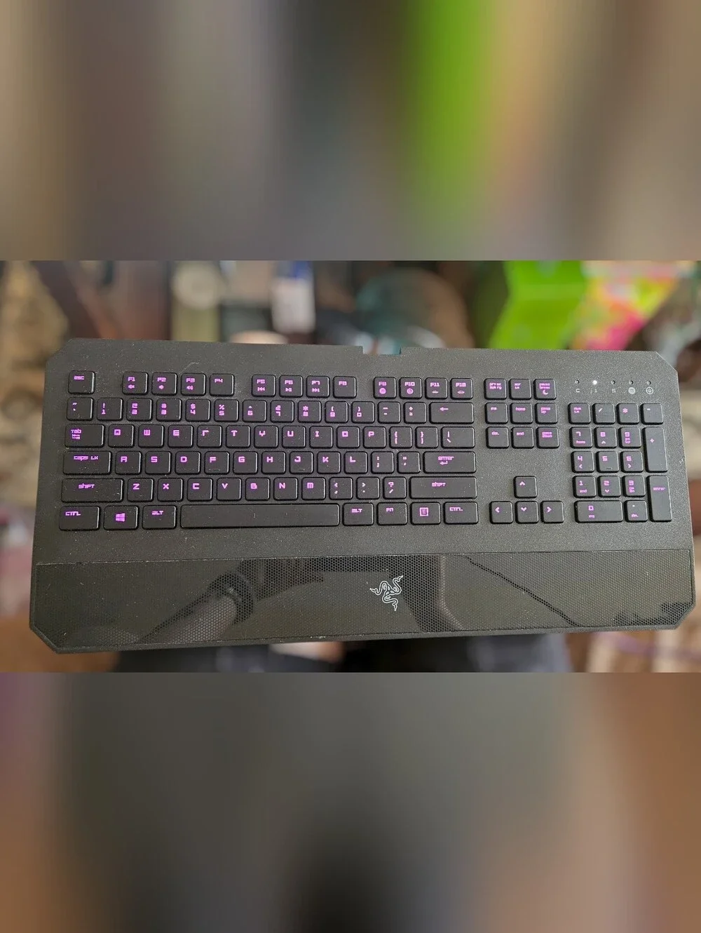 Razer Black Color Changing Keyboard With Cord.